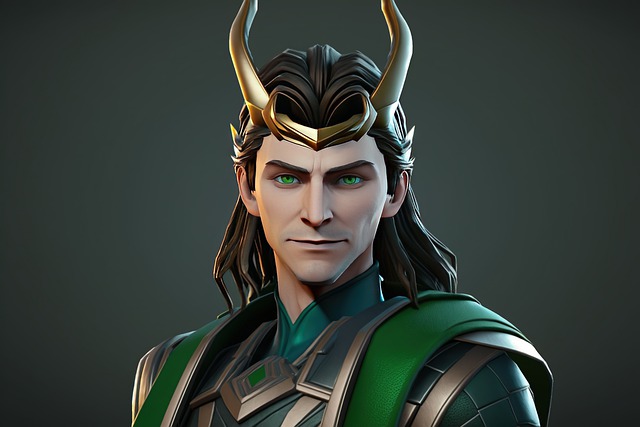 AI image of Loki, a Norse mythology God.