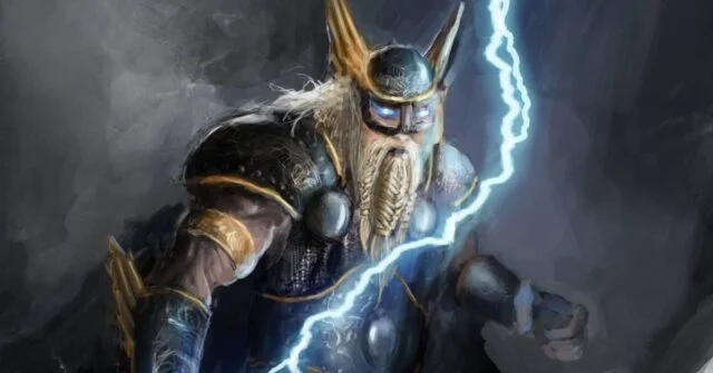 An image depicting Thor the God of Lightning.