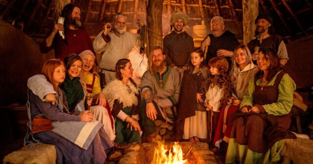 A viking gathering that uses drinking horns.